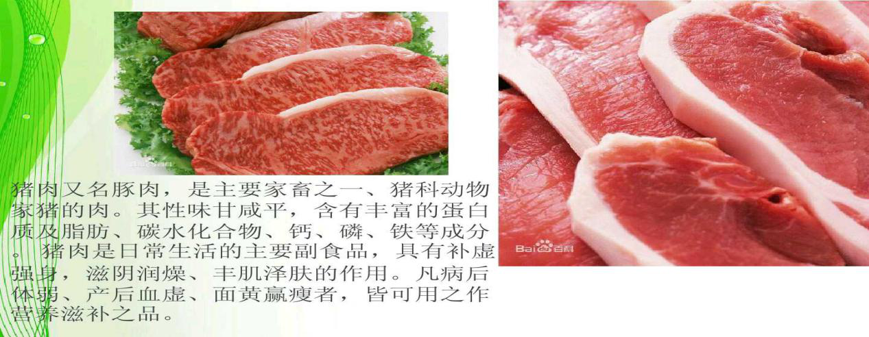 米猪肉与脂肪粒的鉴别图片